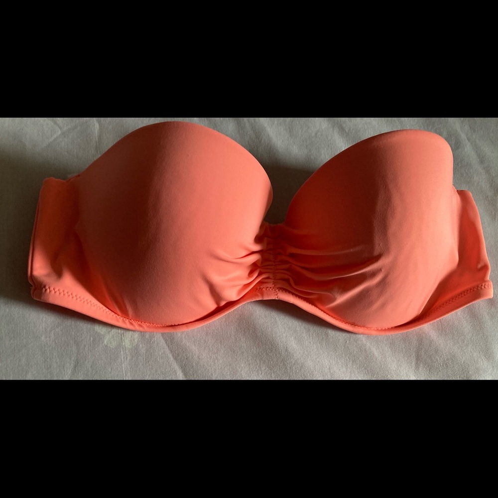 Victoria secret swim top color orange. 34C